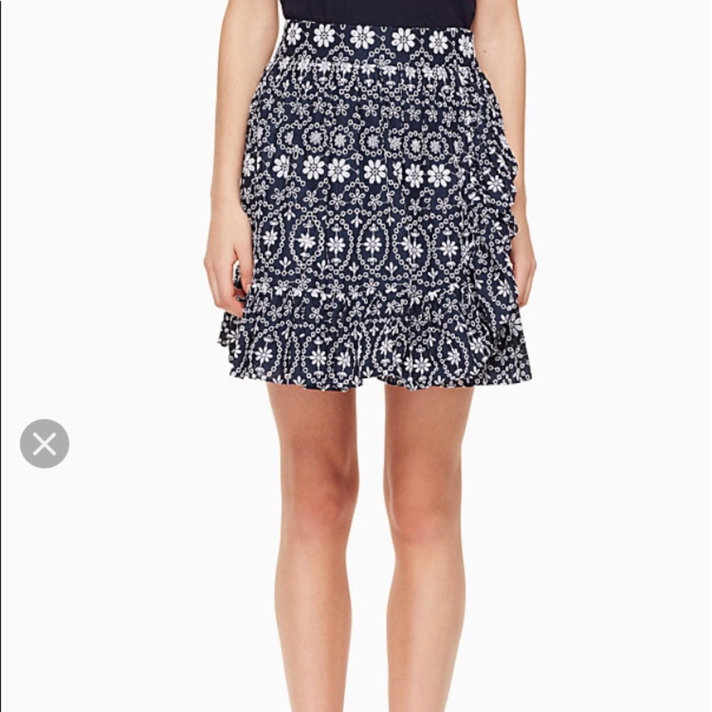 Kate Spade eyelet wrap skirt